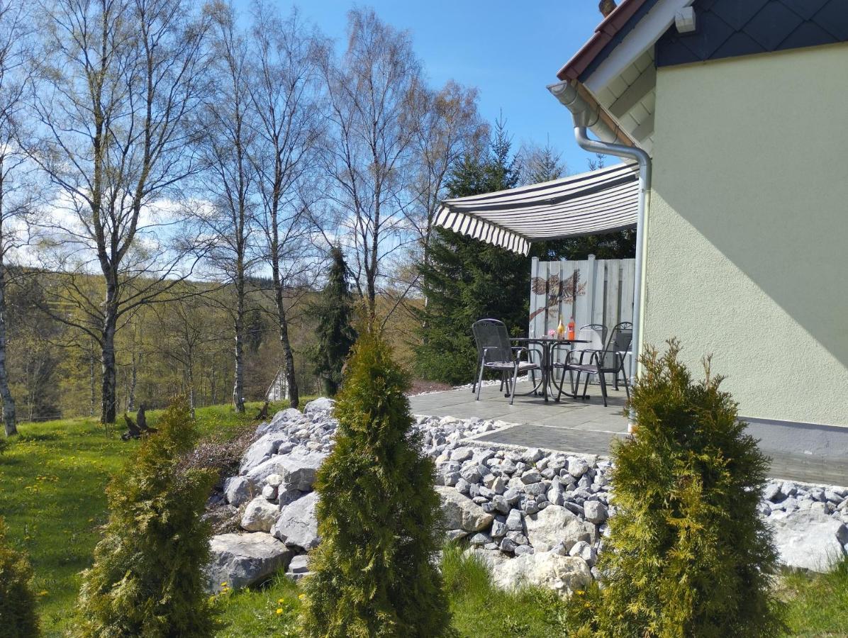 Behagliches Ferienhaus Zaunkoenig -Mit Kamin Und Sauna Tanne Exteriör bild